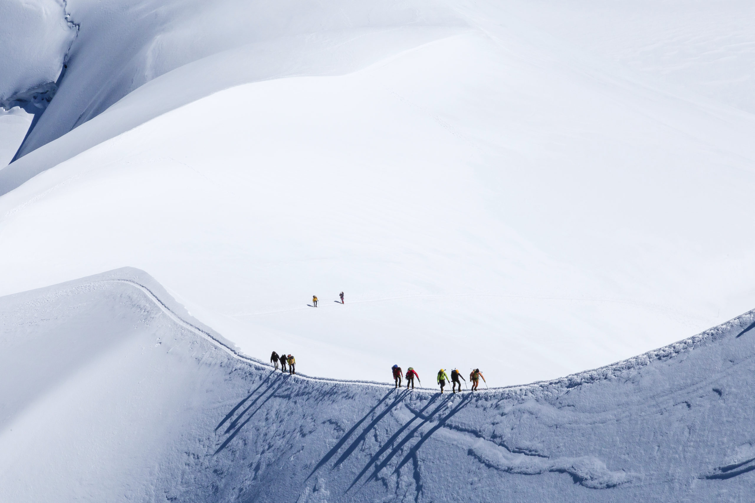 climber in Mont Blanc